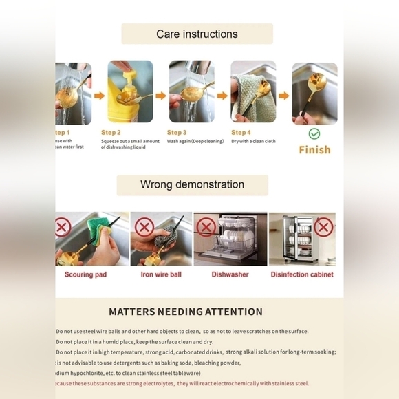 -New 24 pieces stainless steel cutlery silverware,flatware dinning set - Picture 5 of 5